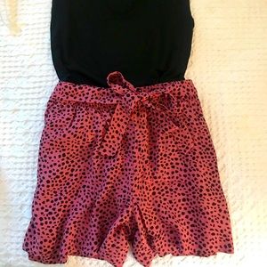 LOFT high-waisted ruffle shorts
